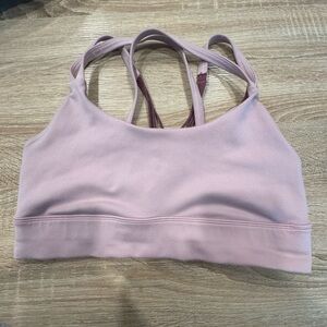 Lavender Strappy Sports Bra